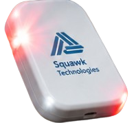 Squawk Technologies BLE tag device for automotive assembly tracking